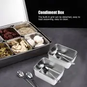 Seasoning Box Set With Spoon For Condiment Storage YAN