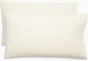 Salt Easy Care Standard/Queen Pillowcases 300-Thread-Count Set of 2 - Ivory