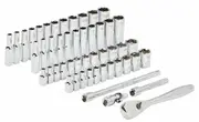 Milwaukee 48229004 - Socket Set 1/4" Drive SAE & Metric - 50 Piece