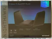 NETGEAR Nighthawk 8-Stream WiFi 6 Wireless Router RAX70-100NAS AX6600 Tri-band