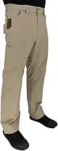 LA Police Gear Iron & Haft Tradesman Stretch Work Pant, 12 Pocket Stretch Waistband Construction Pants with Hammer Loop