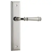 Verona Lever Stepped Backplate Polished Nickel