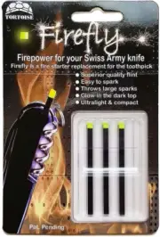 Firefly Regular 3 Pack - Fire Starter Accessory for Swiss Army Victorinox Kni...