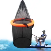 Collapsible Nylon Floating Fishing Basket Fish Keeping Net Fishing CageBasket