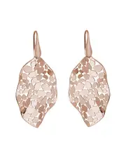 Rose Gold Over Italian Silver Earrings