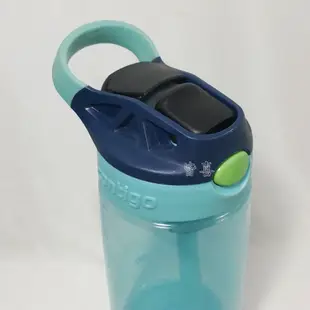 BOT01二手水壺｜CONTIGO 兒童彈蓋吸管瓶414cc(防塵/防漏)｜414ml｜冷水壺｜通過美國FDA認證