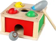 ERINGOGO 1 Set Wooden Column Beat for Educational Hammer Beat Plaything for Coordination for Home Interaction Kindergarten Development