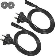 2 Prong Figure 8 Power Cord 3 Meters Australian iec c7 3m Cords for XboxTV PS3 Power Cable 2Pack