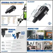 G1215PA2 Patented Auto-Monitoring GFCI Replacement Plug Assembly,Reset 15 Amp