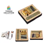 6 Strings Saddle Bridge Plate, 3 Way Switch Control Plate, Neck Pickup Set fo...