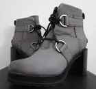 NIB Womens Sorel Margo Lace Wedge Leather Anthropologie Ankle Boots Quarry