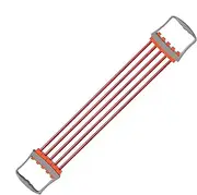 Chest Expander for Men,5 Spring Adjustable Fitness Arm Exerciser Stretch Bands Elastic Ropes - Ergonomic Arm Workout Device, Hand Stretcher for Home Office Gym Strength Training