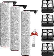 Roller Brush and HEPA Filte Replacement Parts For Dreame H12 Pro/ H12 Dual Wet And Dry Vacuum Cleaner, Replacement Parts Accessory Kit Set 3 Brush Roll,4 HEPA Filters,1 Cleaning Brush