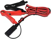 GANAZONO 12V to Alligator Clips Adapter Cable Motorcycle Charger Cable for Solar Panels Batteries and Car Electronics Power Supply