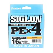 Sunline P.E Line X4 Siglon 300M P.E 1 16LB Orange (1397)