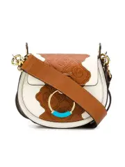 Chloé Small Tess Animation Natural White Leather Crossbody Bag