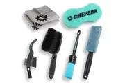 CyclingDeal Bike Cleaning Kit - Bicycle Washing / Cleaning Brushes / Microfiber Cloths / Sponge