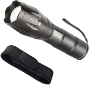 COSOOS LED Flashlight with Holster, Bright Tactical Flashlight High Lumen, Zooma
