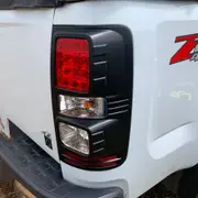 Matte Black Rear Light Trim Cover Surrounds for Holden Colorado 2012 - 2019