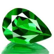 0.65ct SPARKLING UNHEAT NATURAL BEST 5A+ TSAVORITE GREEN GARNET PEAR GEM 7x5mm