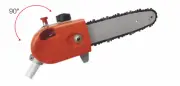 9T ROTATABLE POLE SAW CHAINSAW HEAD FOR BRUSHCUTTER MULTI TOOL FIT Dynamic Power