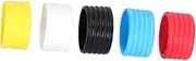 5Pcs Tennis Racket Overgrip Bands Super Absorbent Moisture Wicking Grip for Tennis Squash Yellow Red Blue Black White Each Color