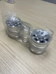 USA SELLER - Tamiya CC-02 7-Spoke Wheels Silver Wheels , Set of 4