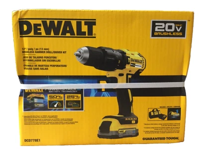 DEWALT POWERSTACK 1/2-in 20v Max 1.7-Amp Variable Speed Brushless Hammer Drill