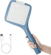 mafiti 2 in 1 Electric Fly Swatter Rechargeable with Flashlight Mosquito Zapper Bug Zapper Racket Fly Killer Indoor Outdoor