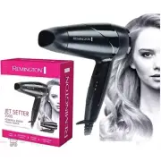Remington Jet Setter Hair Dryer, 2000W (AU Plug), Compact Travel Size, Powerful
