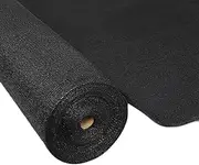 Instahut Shade Sail Cloth, 10 Meter Length x 1.83 Meter Width, Black