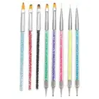 1 Set Nail Art Brusher Set Gel Polish Nail Art Design Pen for DIY Manicure