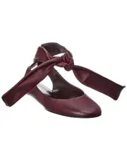 The Attico Cloe Leather Ballet Flat
