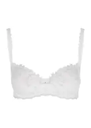 Simone PÉRÈLE Wish Tulle Underwired Half-cup bra - White 36C