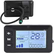 Electric Bicycle LCD Display Meter, 24V 36V 48V LCD Display Control Panel Wireless Bicycle Speedometer Odometer for Electric Scooter Electric Bike Modification