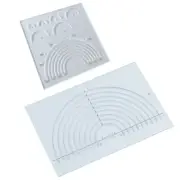 Semicircle Acrylic Patchwork Sewing Tailor Ruler Measure Tailor Supplies