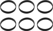 Mellisso 6X Fashion Silicone Rubber Elasticity Wristband Wrist Band Cuff Bracelet Bangle Black