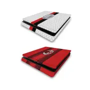 OFFICIAL AC MILAN 2023/24 CREST KIT VINYL SKIN DECAL FOR SONY PS4 SLIM CONSOLE