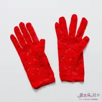在飛比找蝦皮商城優惠-手套 蕾絲手套 紅白黑3色 台灣現貨