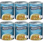 Progresso Traditional HOMESTYLE CHICKEN Vegetables Pasta Soup, 18.5 oz. (6 Cans)