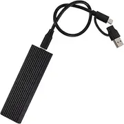 Enclosure Adapter for External Ssd Type-c USB 3.1 Enclosure Case Black High-Speed Data Transfer User-Friendly Design