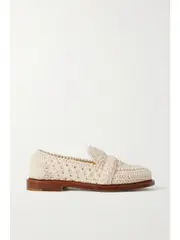 [Chloé] Chloé - Kayla Crocheted Loafers - Off-white - IT37 IT 37 Off-white
