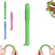 Chewable Essential Oil Breath Stick, Chewable Breather Quit, Silicone sticks that you can carry with you, Chewabl Breath Sticks are Can Taken Anywhere for Focus Clear (Green)