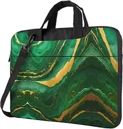 black and gold geometric Print Trendy Oxford Cloth Laptop Bag - Versatile Laptop Case,Messenger Bag, Shoulder Bag