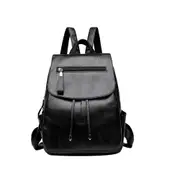 Student School Shoulder Bag Travel Zipper Pack Women School Bags for Teenagers Girls Retro Lady Solid Leather Backpack
