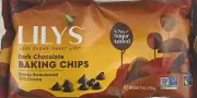 LILYS DARK CHOCOLATE STEVIA SWEETENED Premium Baking Morsel Chips 9 oz Bag