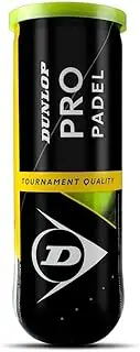 Dunlop Pro Padel – Padel Bälle für Wettkämpfe und Turniere – Dose mit 3 Bällen
