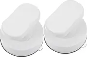 Garneck 2PCS Suction Grip Handle for Bathroom Glass Doors Refrigerator Cabinet Strong Suction Cup Design Antislip Texture for Safe Use for Toilet Lids