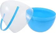 WESIEVYA Egg-Shaped Buckets Small Easter Baskets Fillable Eggs with Handle Easter Egg Easter Decor for Holiday Supplies