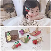 在飛比找ETMall東森購物網優惠-韓國兒童可愛水果BB夾女孩發飾品